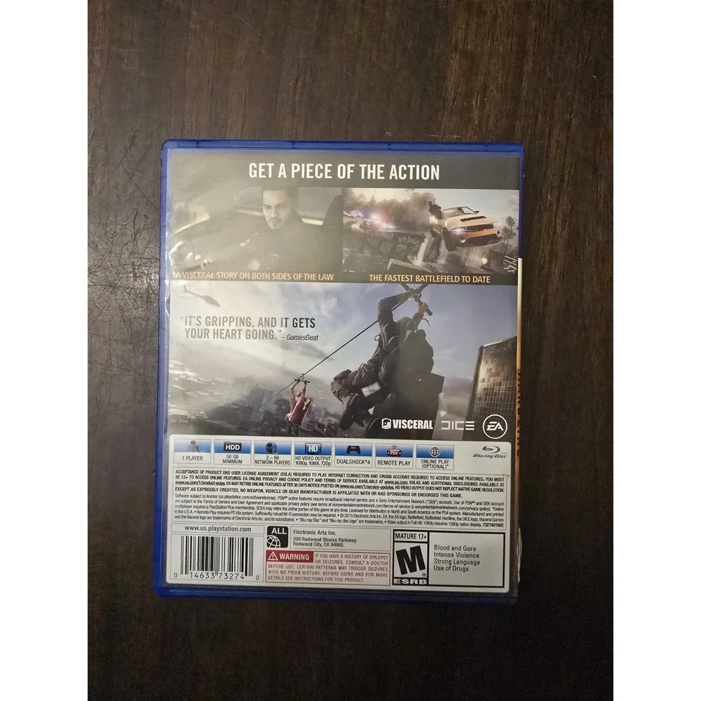 SONY PLAYSTATION 4 BATTLEFIELD 